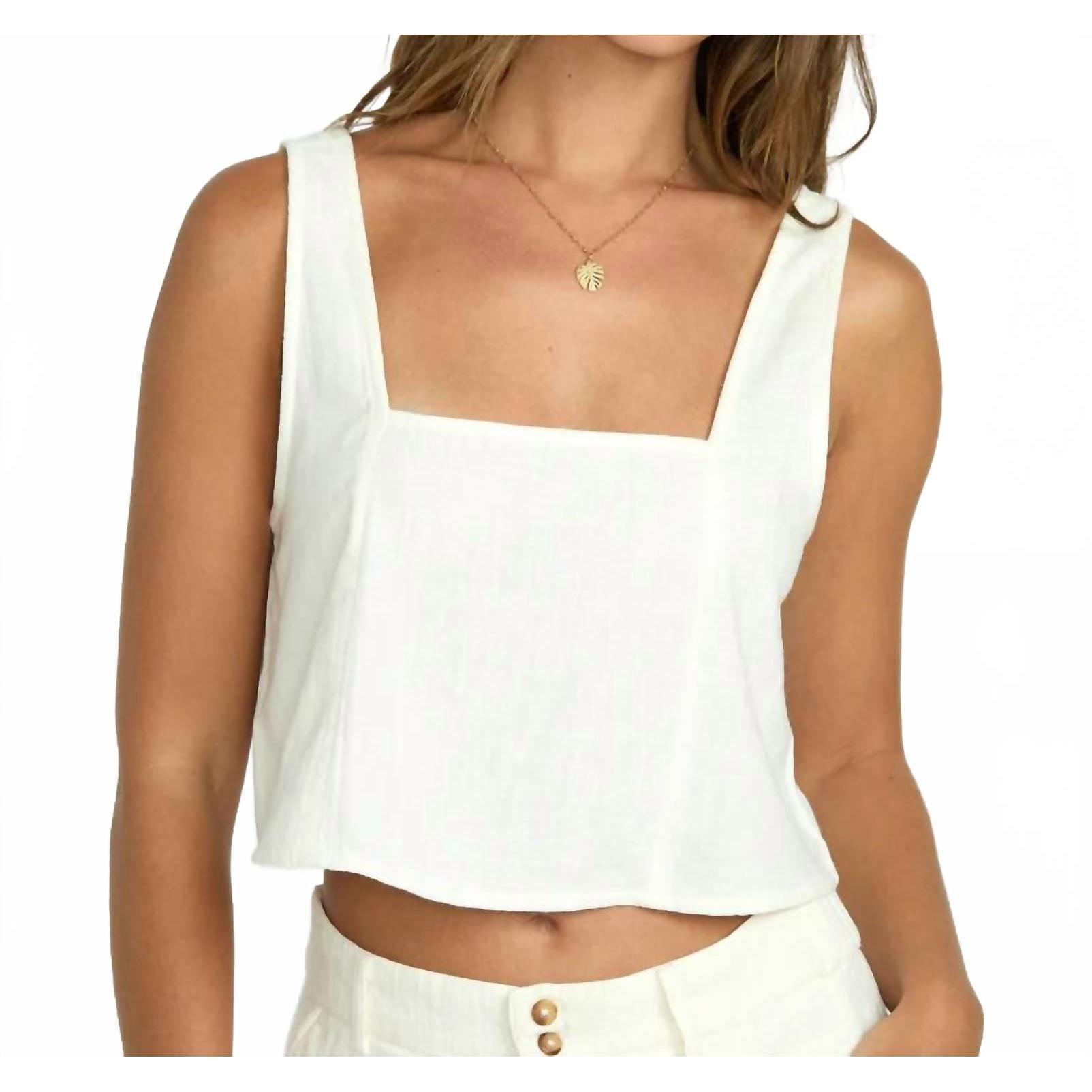 New Billabong Open Skies Top In White